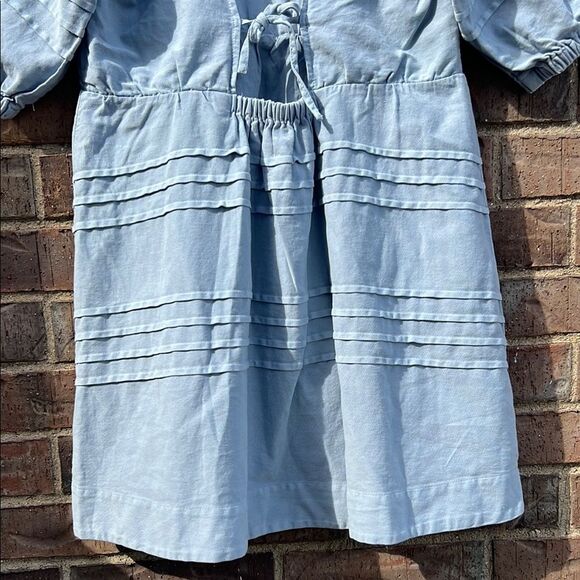 7 Seven for All Mankind Women's Light Blue V-Neck Dress M - Picture 10 of 16